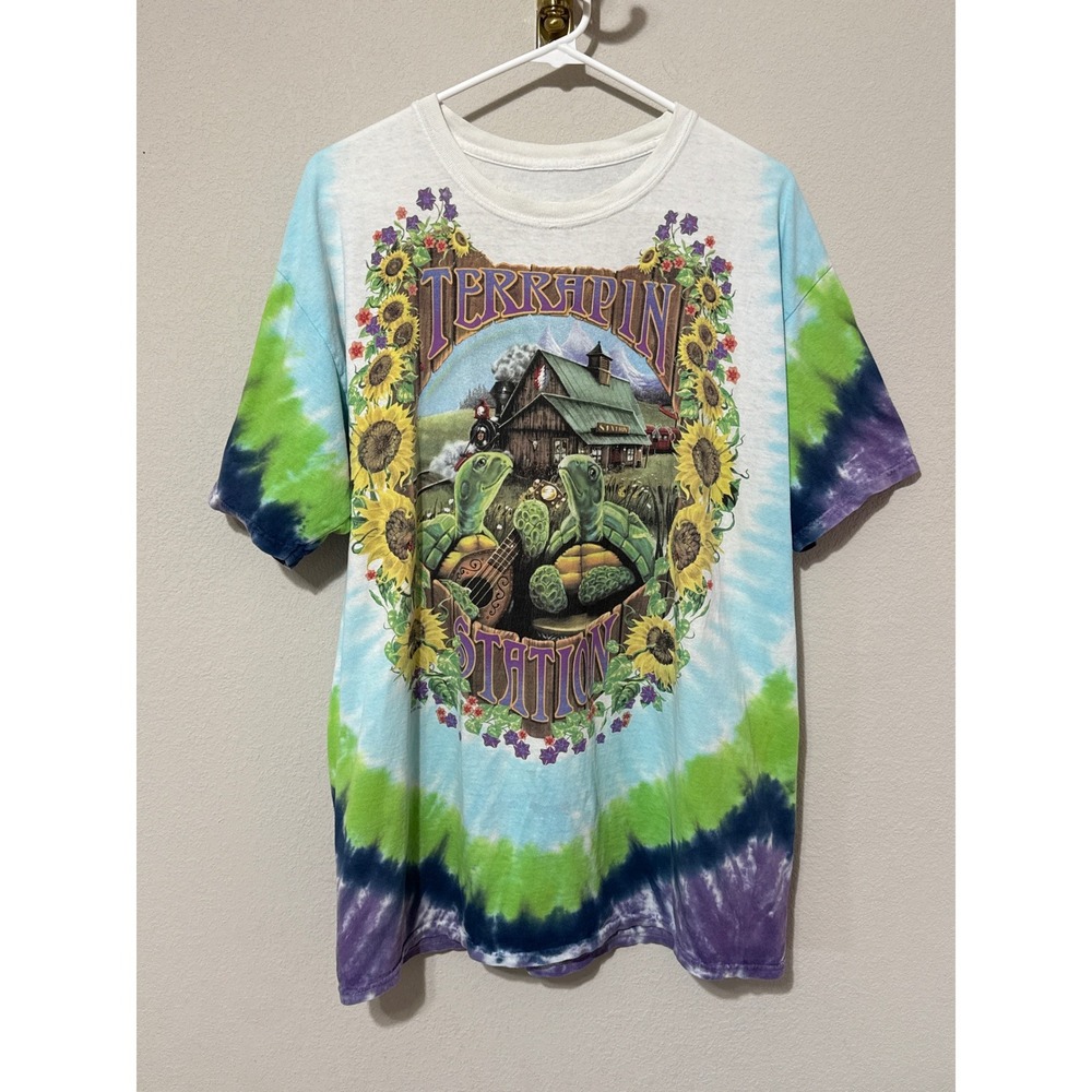 VTG Grateful Dead T-Shirt Mens Large Multi-Color 1999 Terrapin Station Tie-Dye